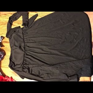 Strapless Black Coverup